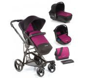 Cochecito 3 Piezas Be Cool Bandit Cocoon Love Purple vs Red