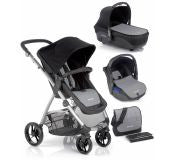 Cochecito 3 Piezas Be Cool Slide 3 Cocoon Crazy Grey vs Yellow