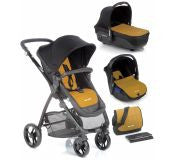 Cochecito 3 Piezas Be Cool Slide 3 Cocoon Eco Oil vs Pine