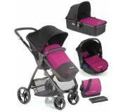 Cochecito 3 Piezas Be Cool Slide 3 Top Love Purple vs Red