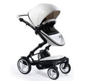 Cochecito Mima Kobi Chasis Blanco Soft Pack Gris/ Negro