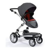 Cochecito Mima Kobi Chasis Gris Soft Pack Gris/ Rojo
