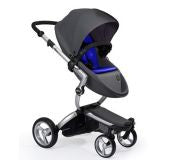 Cochecito Mima Xari Con Soft Pack Gris/ Azul Cobalto