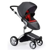 Cochecito Mima Xari Con Soft Pack Gris/ Rojo