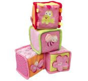 CUBO ACTIVIDADES FLORES Y ANIMALES ROSA