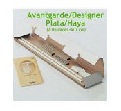 Extension Barrera Babydan Avantgarde-designer Plata-haya 2 U De 7cm